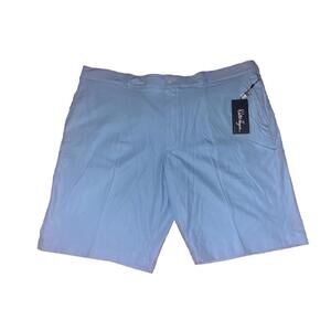 Mens Walter Hagen Golf Shorts 46 Waist Perfect 11 Blue Summer Chinos Stretch NWT